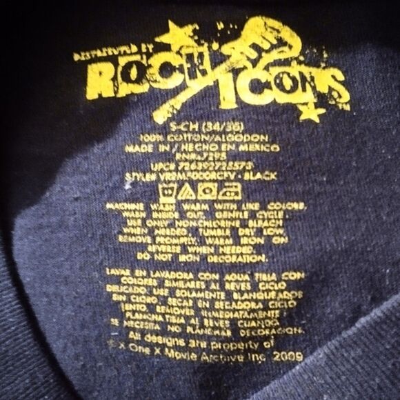 Jimi Hendrix T-Shirt by Rock Icons – Size Small (34/36) - Picture 3 of 3